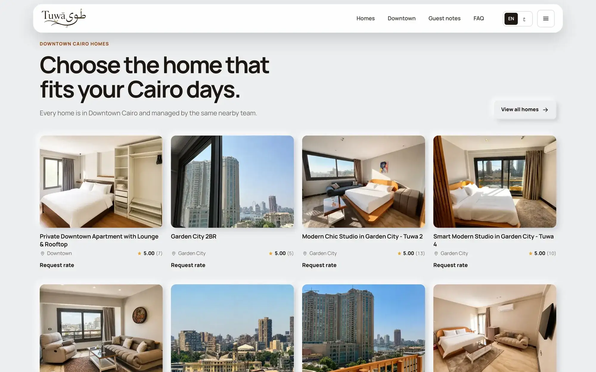 Choose the home that fits your Cairo days
